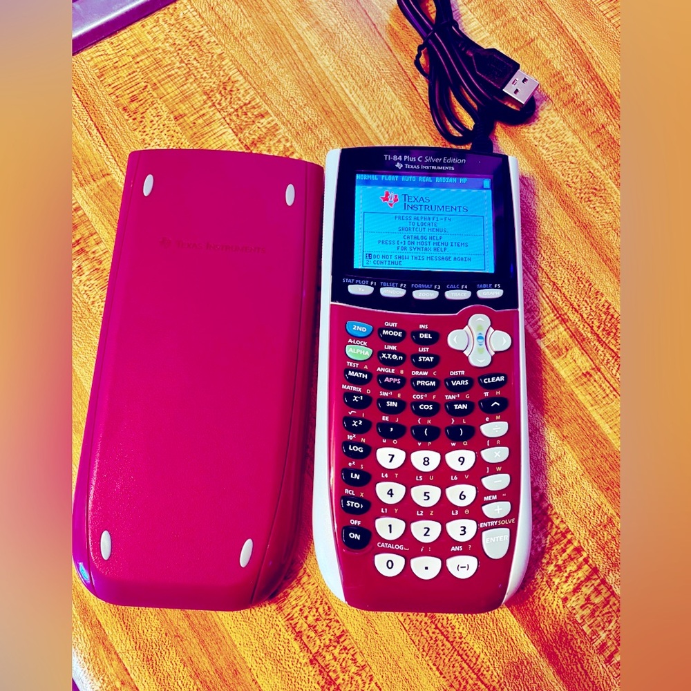 Texas Instruments TI-84 Plus C Silver Edition graphing calculator